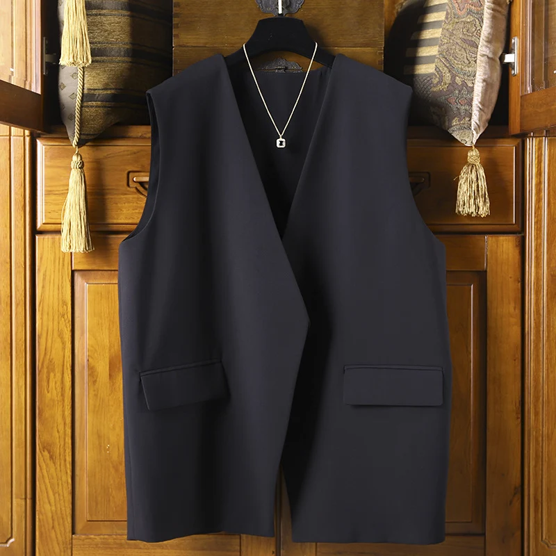Damen Modische Ärmellose Blazer-Weste Nord Taschen