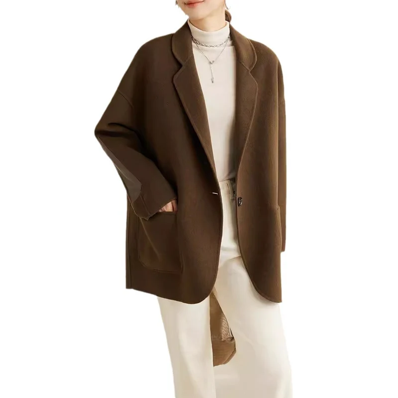 Damen Moderner Oversized Blazer Nord Taschen