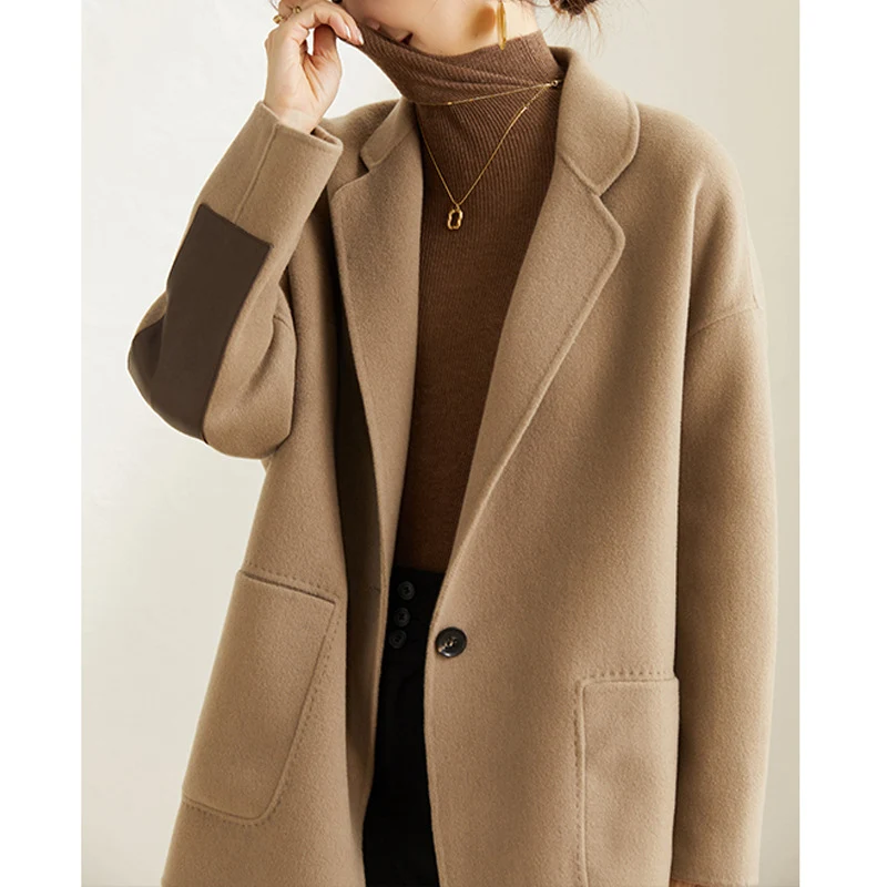 Damen Moderner Oversized Blazer Nord Taschen