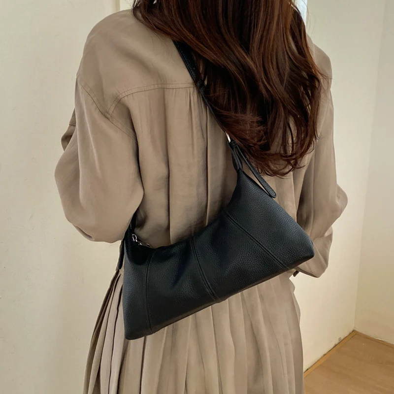 Damen elegante Schultertasche aus geschmeidigem Kunstleder mit dezentem Design Nord Taschen