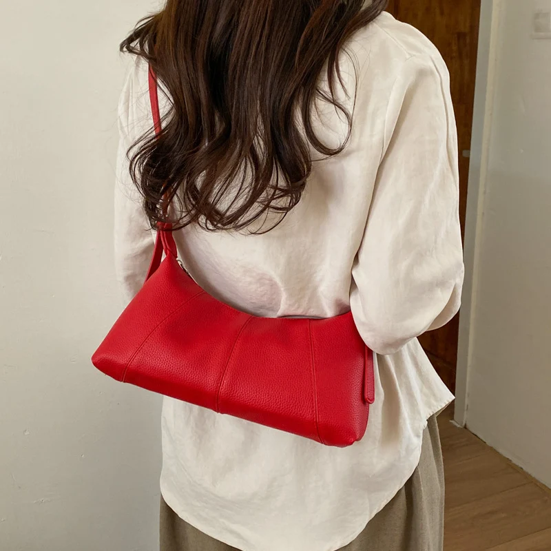 Damen elegante Schultertasche aus geschmeidigem Kunstleder mit dezentem Design Nord Taschen