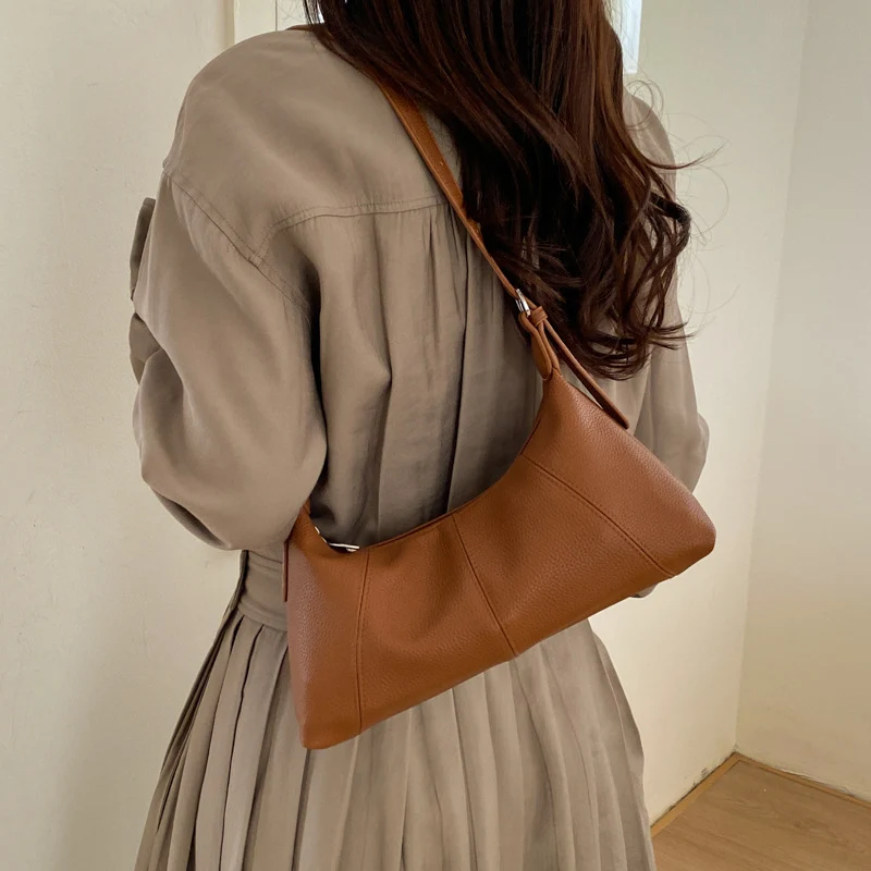 Damen elegante Schultertasche aus geschmeidigem Kunstleder mit dezentem Design Nord Taschen