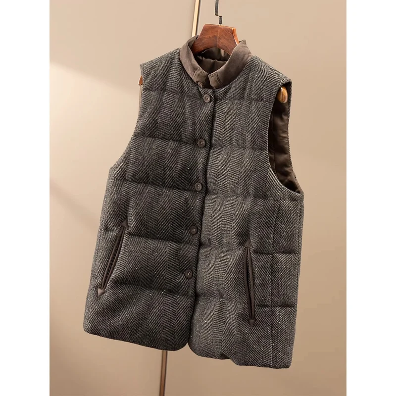 Damen Modische Steppweste Nord Taschen