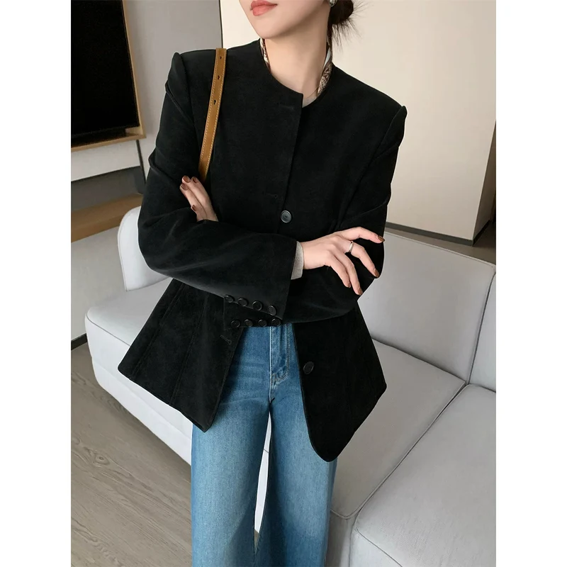 Damen Modischer Blazer mit strukturiertem Design Nord Taschen