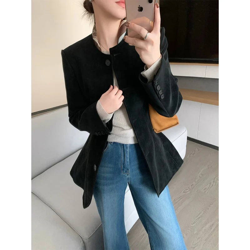 Damen Modischer Blazer mit strukturiertem Design Nord Taschen
