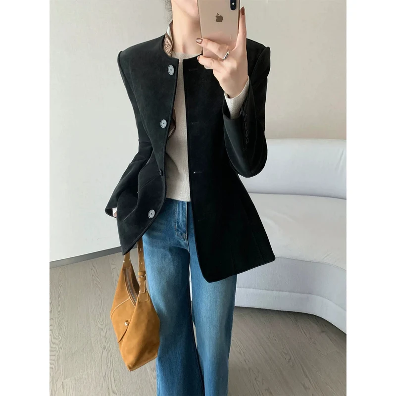 Damen Modischer Blazer mit strukturiertem Design Nord Taschen