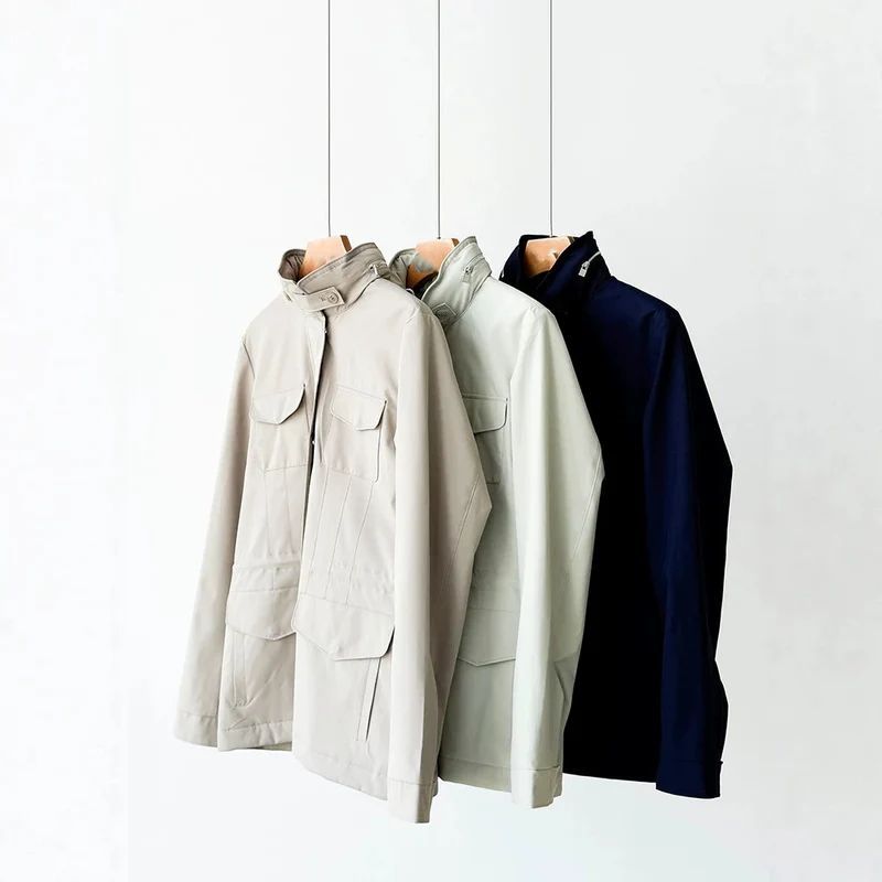 Damen moderne Utility-Jacke mit hohem Kragen Nord Taschen