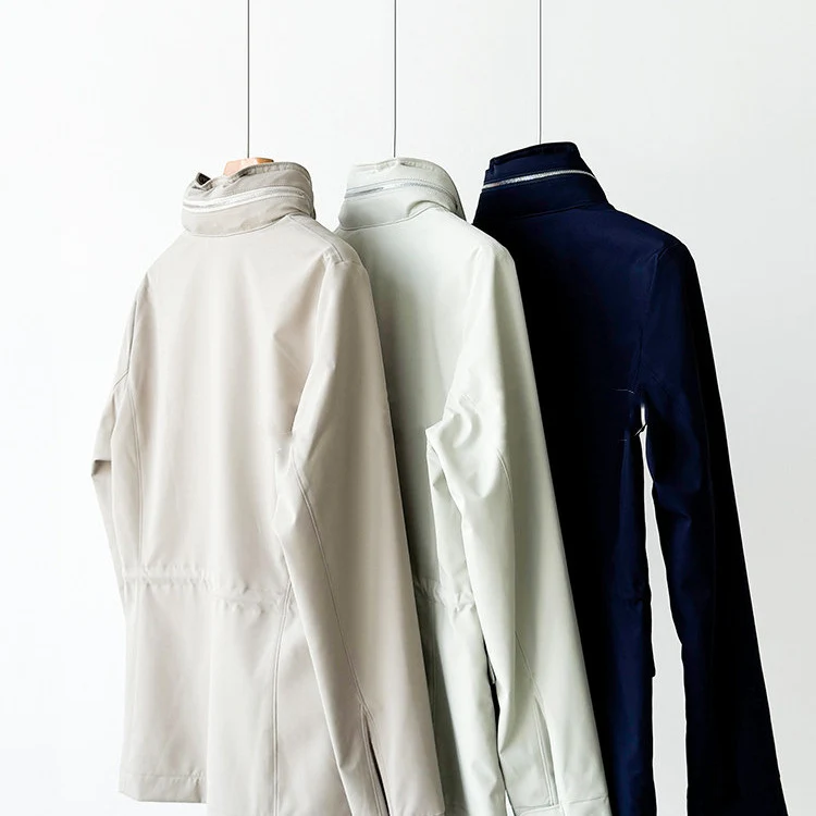 Damen moderne Utility-Jacke mit hohem Kragen Nord Taschen