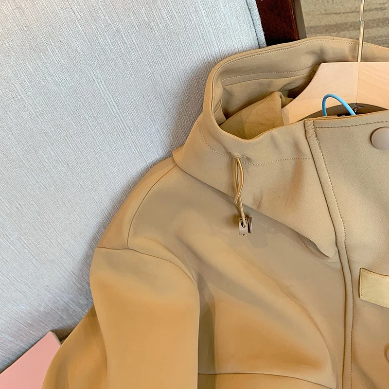 Damen Moderne Übergangsjacke mit hohem Kragen Nord Taschen