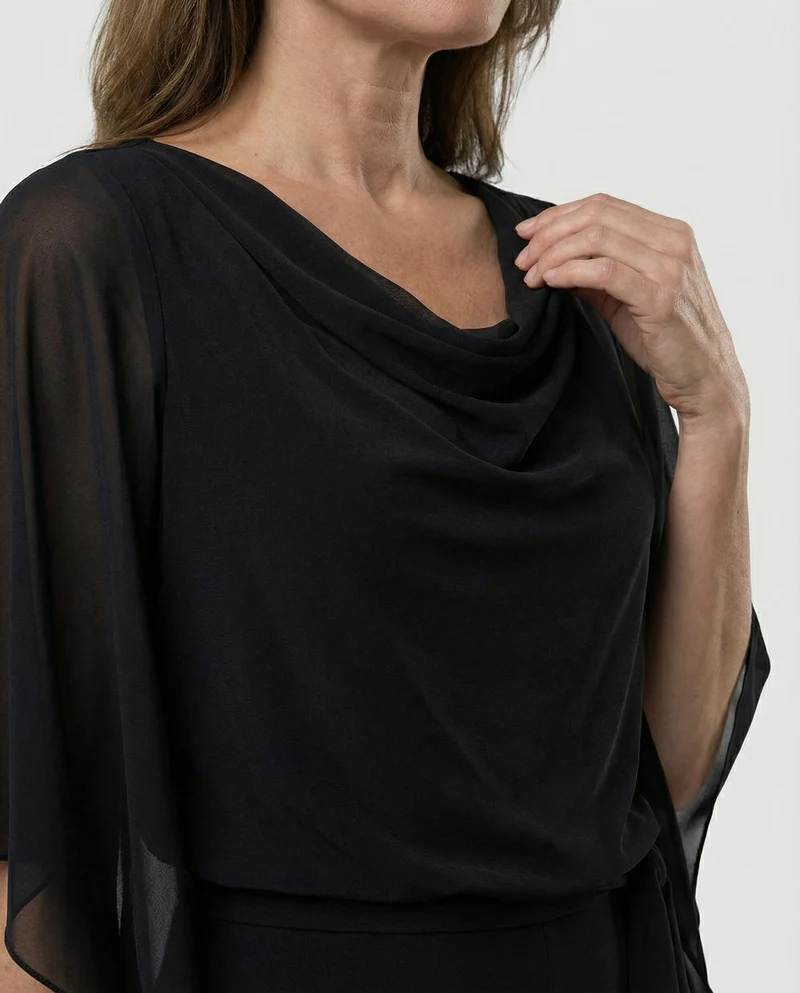 Jumpsuit elegant Damen mit Chiffonärmeln - Vittorelli