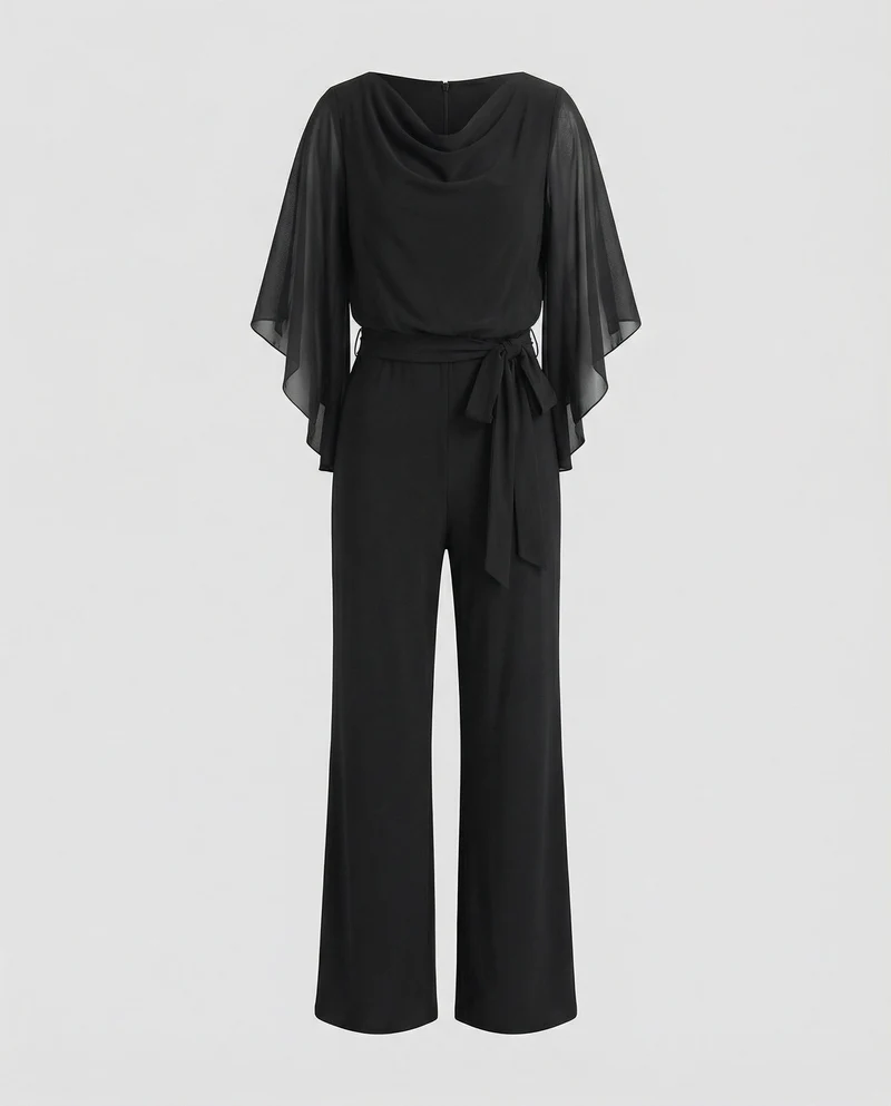 Jumpsuit elegant Damen mit Chiffonärmeln - Vittorelli