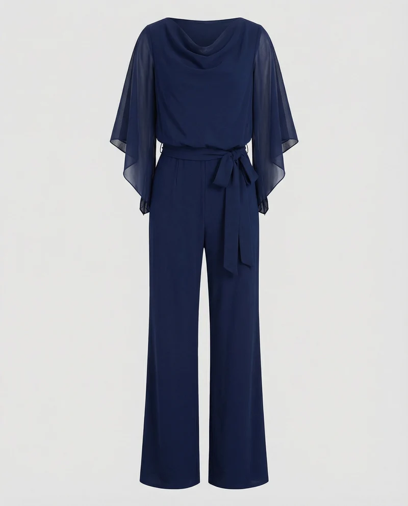 Jumpsuit elegant Damen mit Chiffonärmeln - Vittorelli