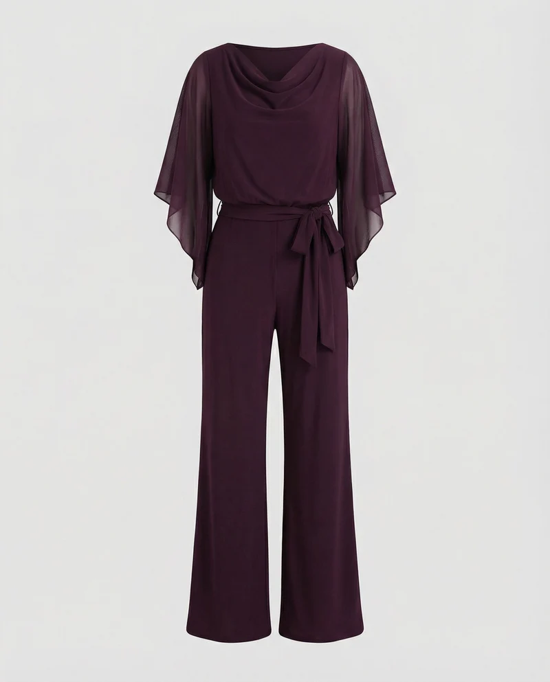 Jumpsuit elegant Damen mit Chiffonärmeln - Vittorelli