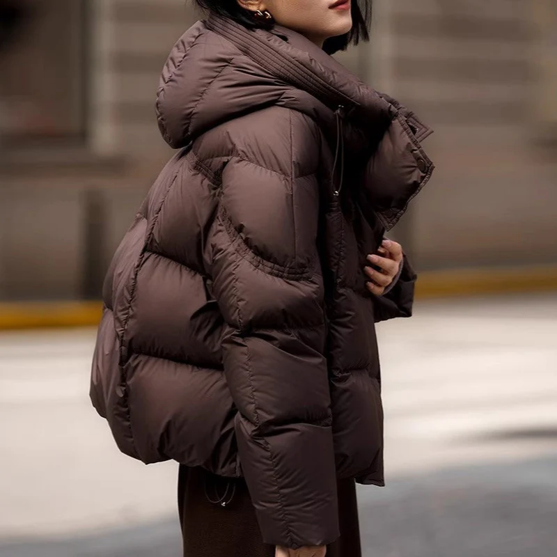 Damen modische Steppjacke mit hohem Kragen Nord Taschen