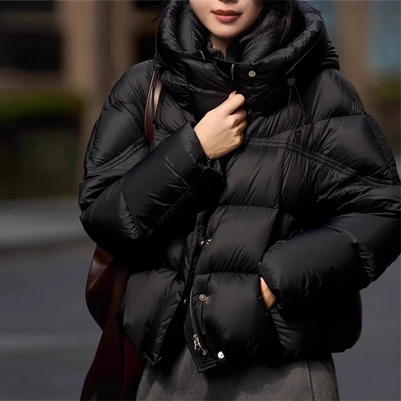 Damen modische Steppjacke mit hohem Kragen Nord Taschen