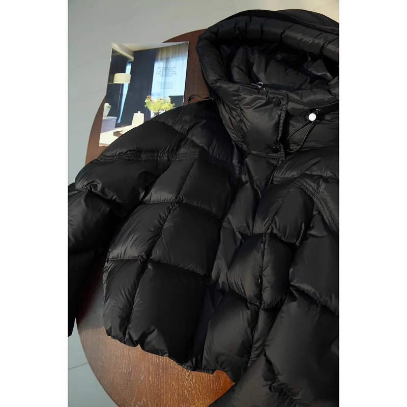Damen modische Steppjacke mit hohem Kragen Nord Taschen