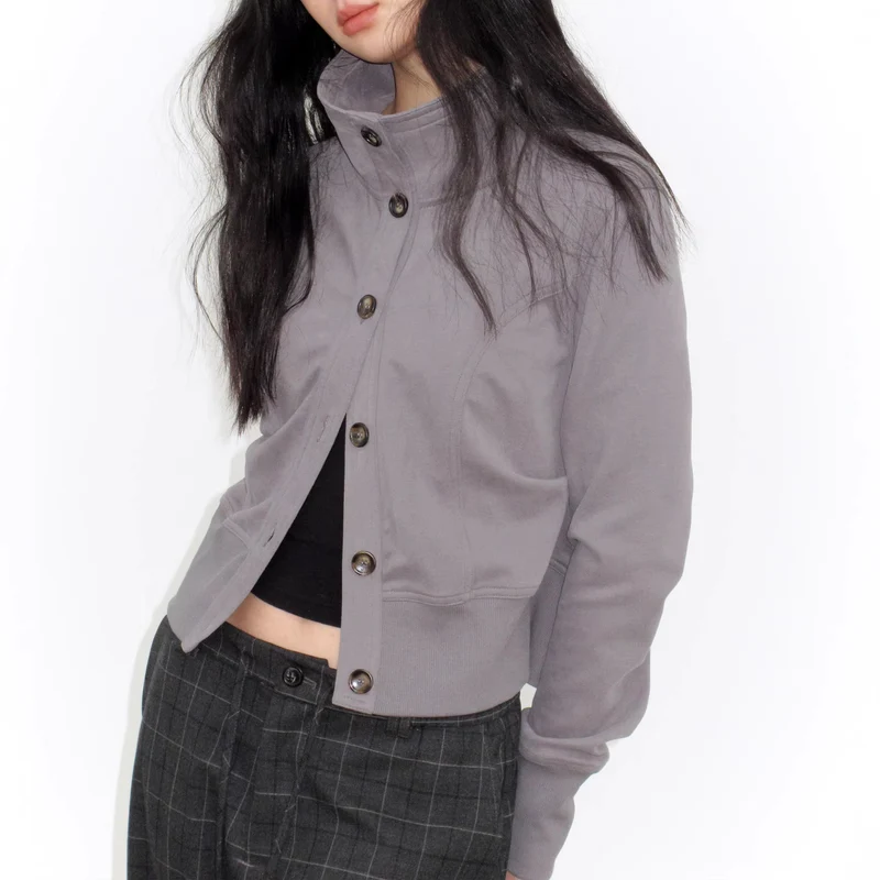 Damen Modische Steppjacke mit hohem Kragen Nord Taschen