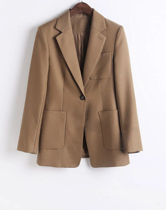 Damen Modischer Blazer mit großen Taschen Nord Taschen