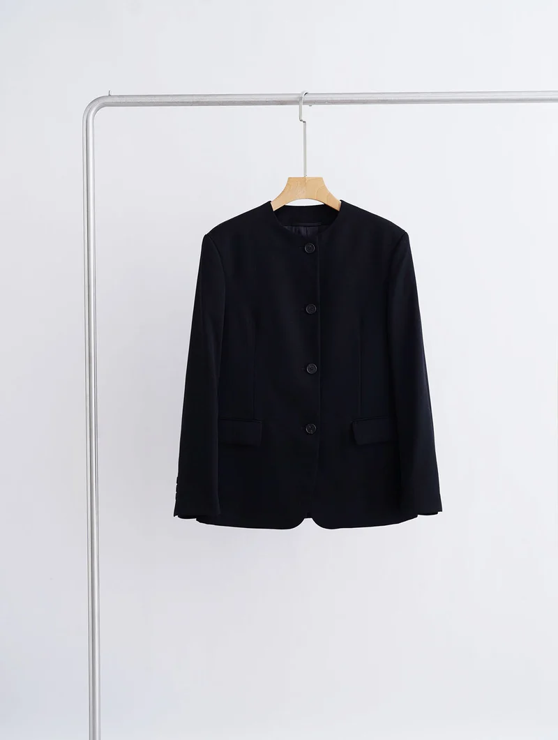Damen Modischer Blazer mit einfachem Kragen Nord Taschen