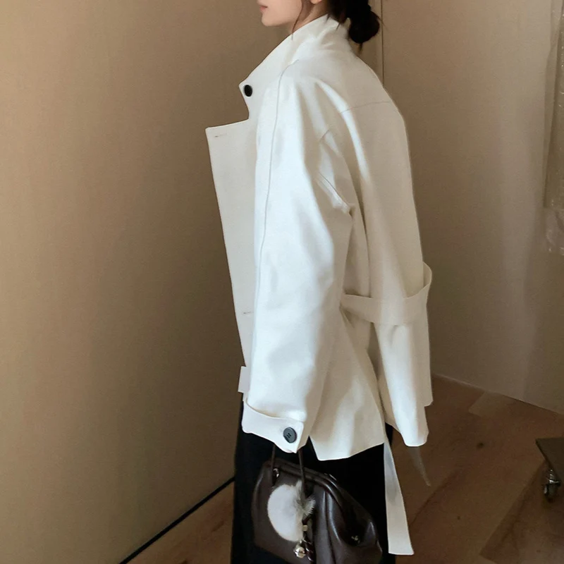 Damen ModischeOversized Übergangsjacke Nord Taschen