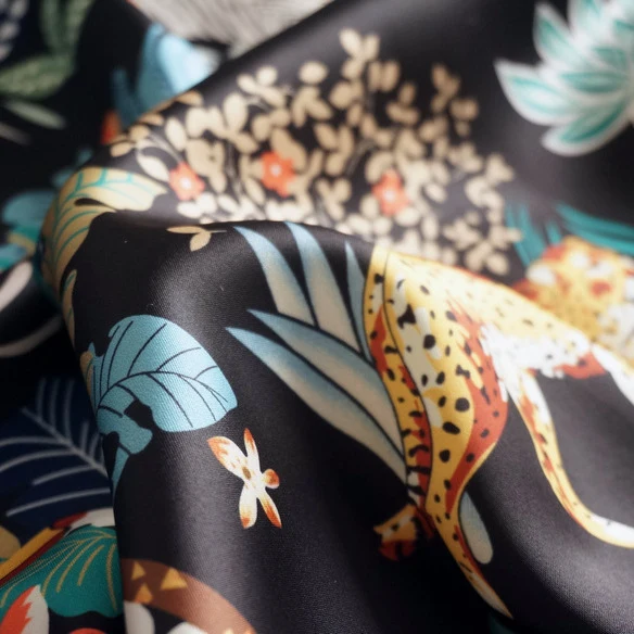 Damen Midi-Rock mit floralem Tierdruck Nord Taschen