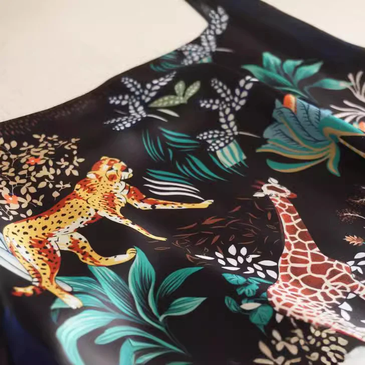 Damen Midi-Rock mit floralem Tierdruck Nord Taschen