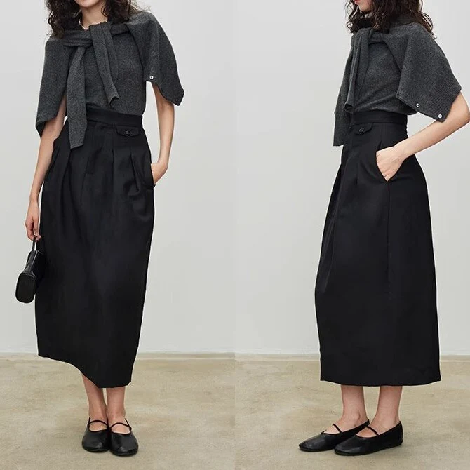 Damen Maxikleid Nord Taschen