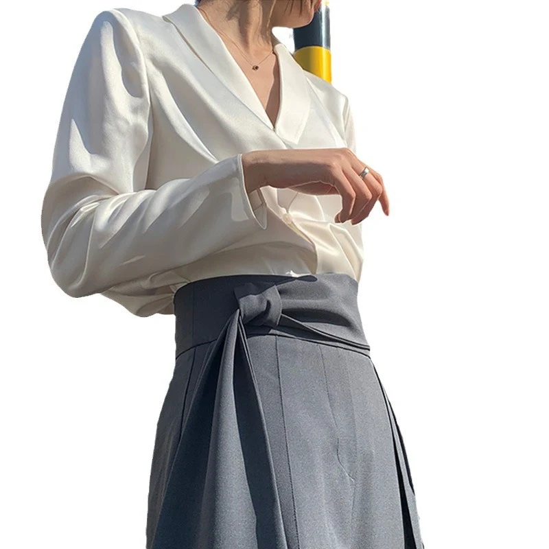 Damen Luxuriöses Satinbluse Nord Taschen