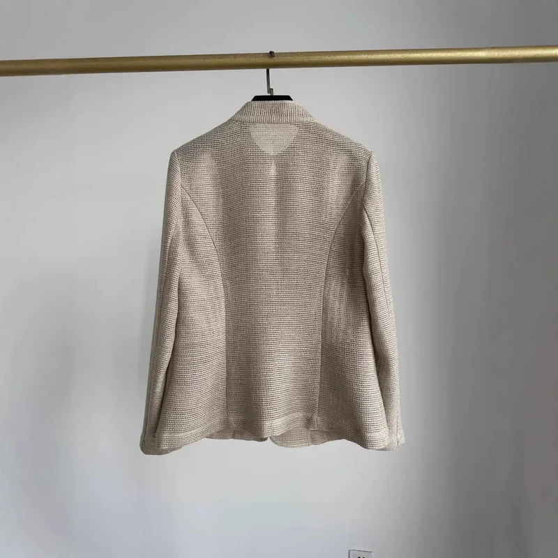 Damen Modische Sommerjacke aus leichtem Gewebe Nord Taschen