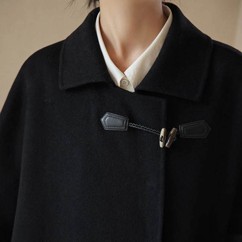 Damen modische oversized Jacke mit hohem Kragen Nord Taschen