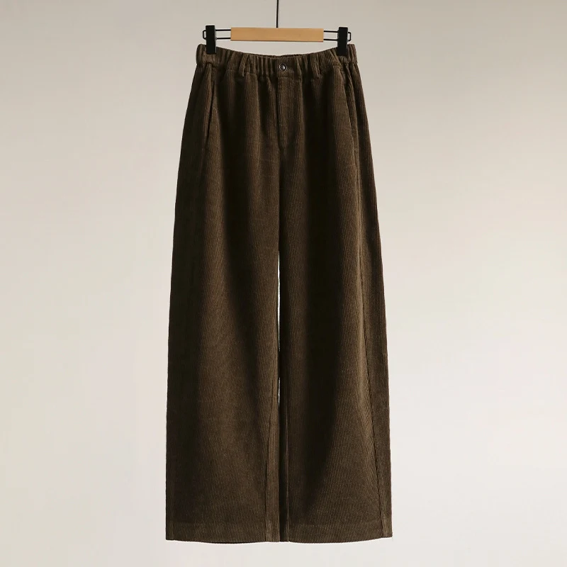 Damen Modische, weite Cordhose Nord Taschen