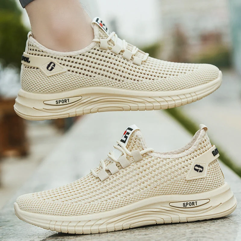 Herren Atmungsaktive Mesh-Laufschuhe mit flexiblem Design