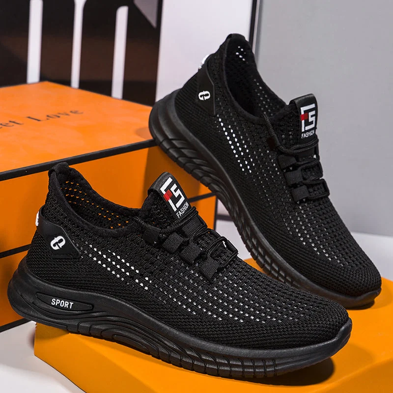 Herren Atmungsaktive Mesh-Laufschuhe mit flexiblem Design