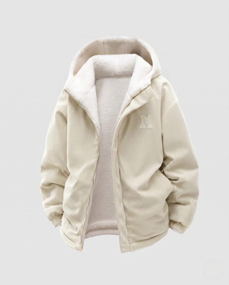 Damen Fleece gefütterte Cordjacke Nord Taschen