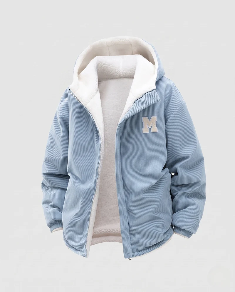 Damen Fleece gefütterte Cordjacke Nord Taschen