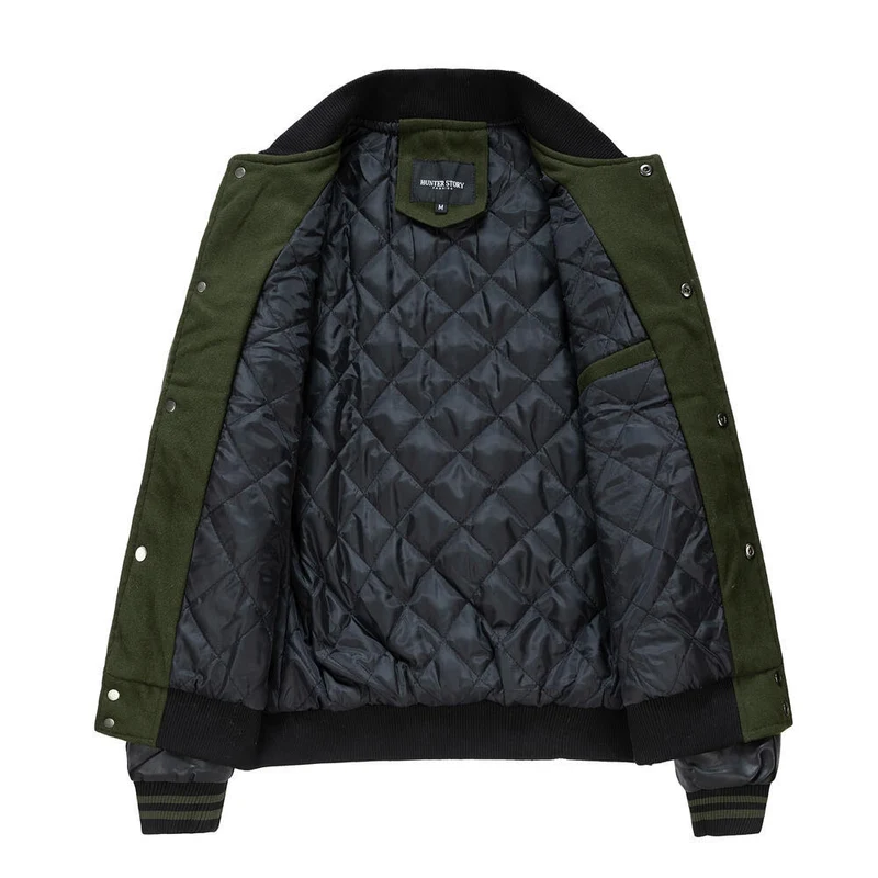 Herren Sportliche Collegejacke Nord Taschen