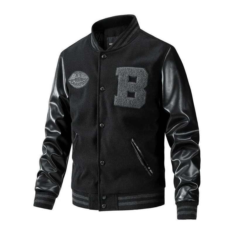 Herren Sportliche Collegejacke Nord Taschen