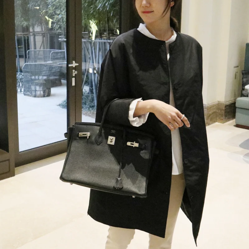 Damen Modische oversized Jacke Nord Taschen