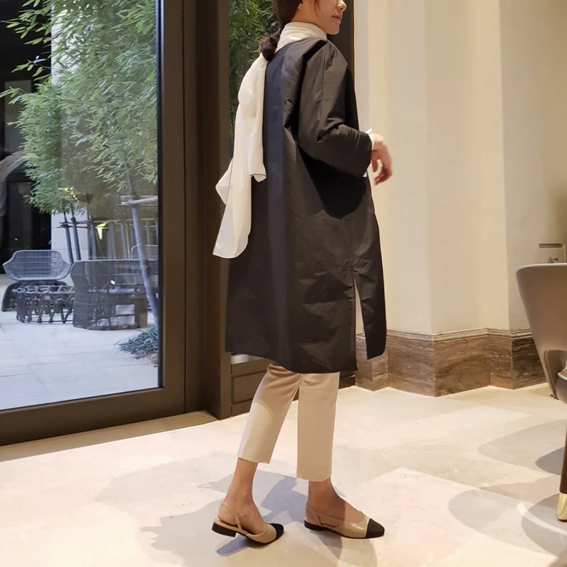 Damen Modische oversized Jacke Nord Taschen
