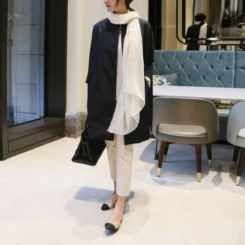 Damen Modische oversized Jacke Nord Taschen