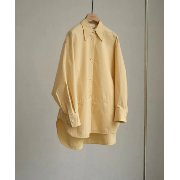 Damen Modische Oversized-Hemdbluse Nord Taschen