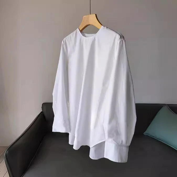 Damen Modische, weit geschnittene Bluse Nord Taschen