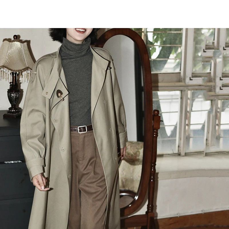 Damen Modische Utility-Jacke mit hohem Kragen Nord Taschen