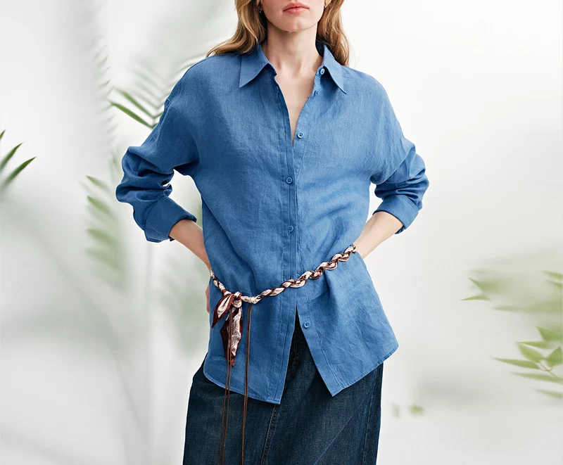 Damen Leichte und luftige Bluse Nord Taschen