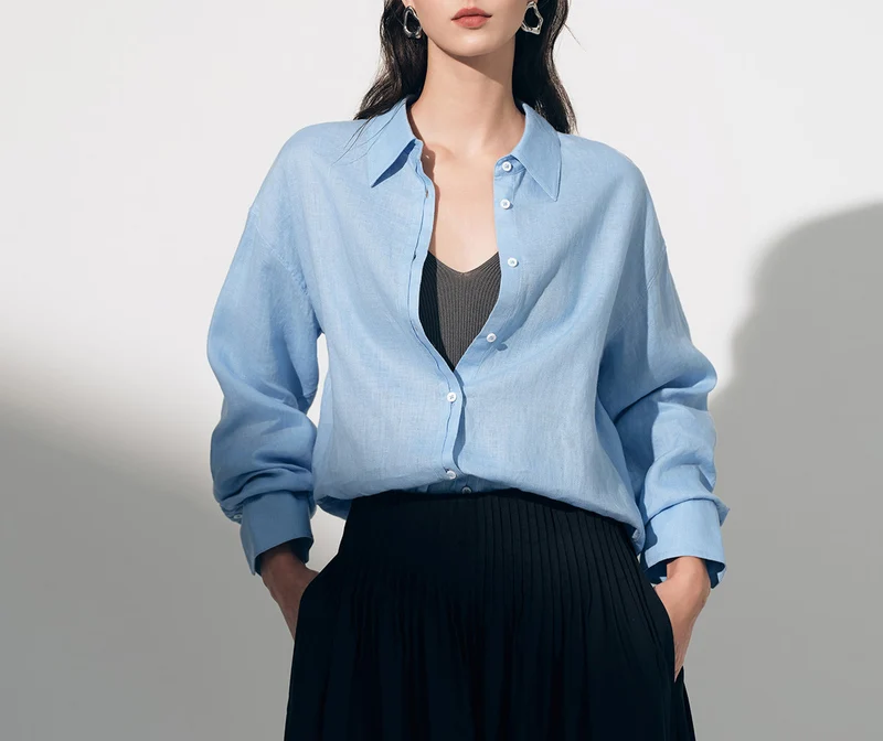 Damen Leichte und luftige Bluse Nord Taschen