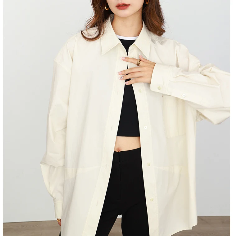 Damen Oversized Hemd Nord Taschen
