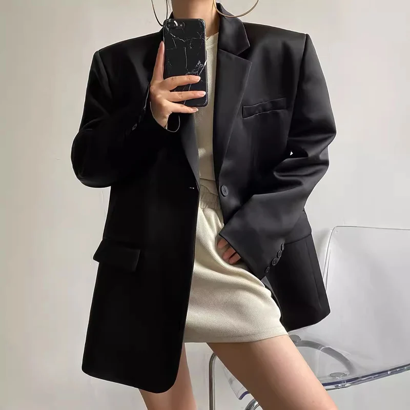 Damen Oversized Blazer Nord Taschen