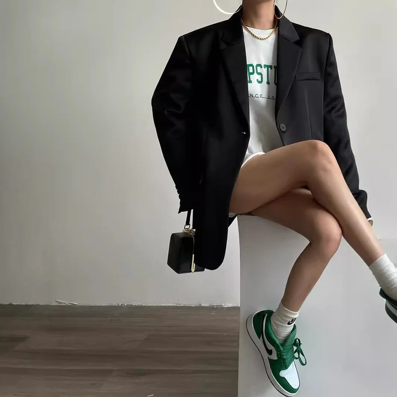 Damen Oversized Blazer Nord Taschen
