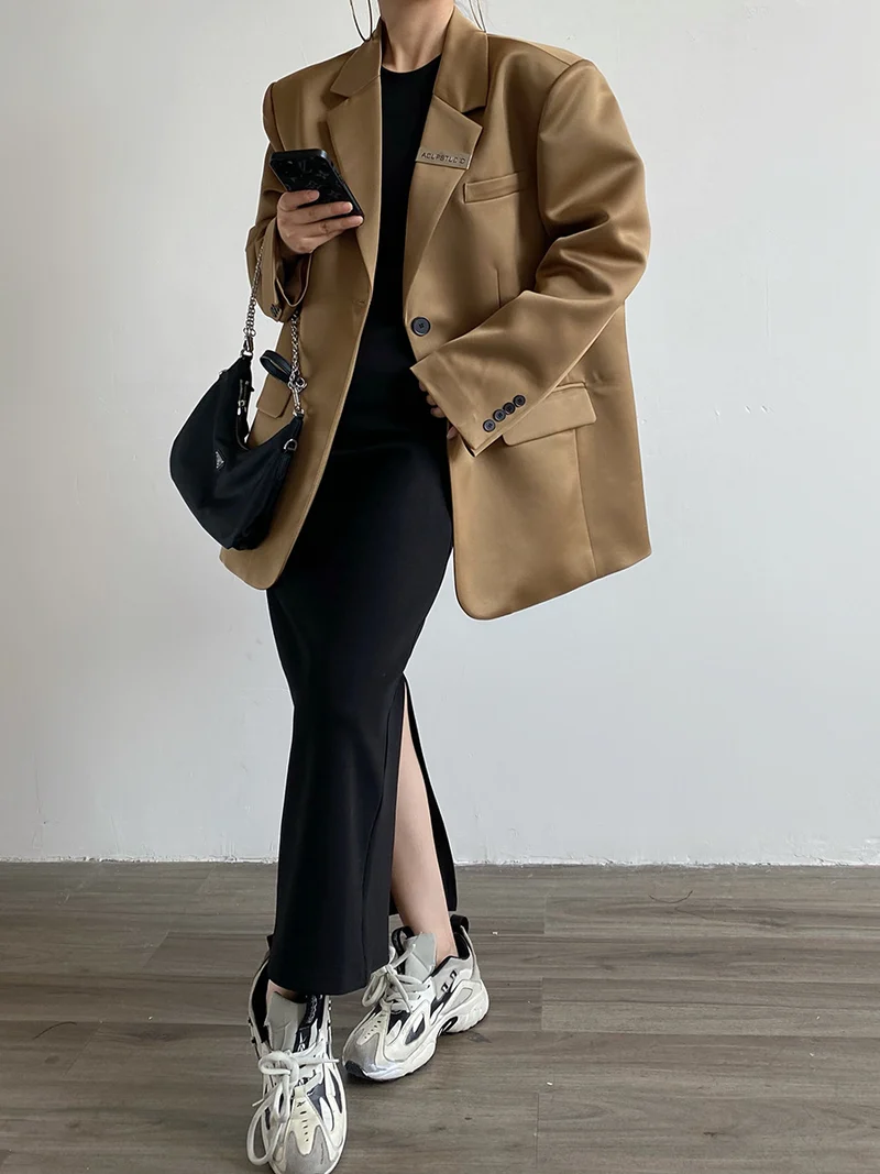 Damen Oversized Blazer Nord Taschen