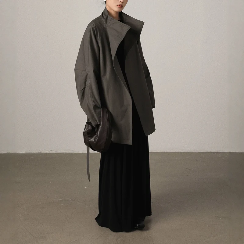 Damen Modische Langjacke Nord Taschen